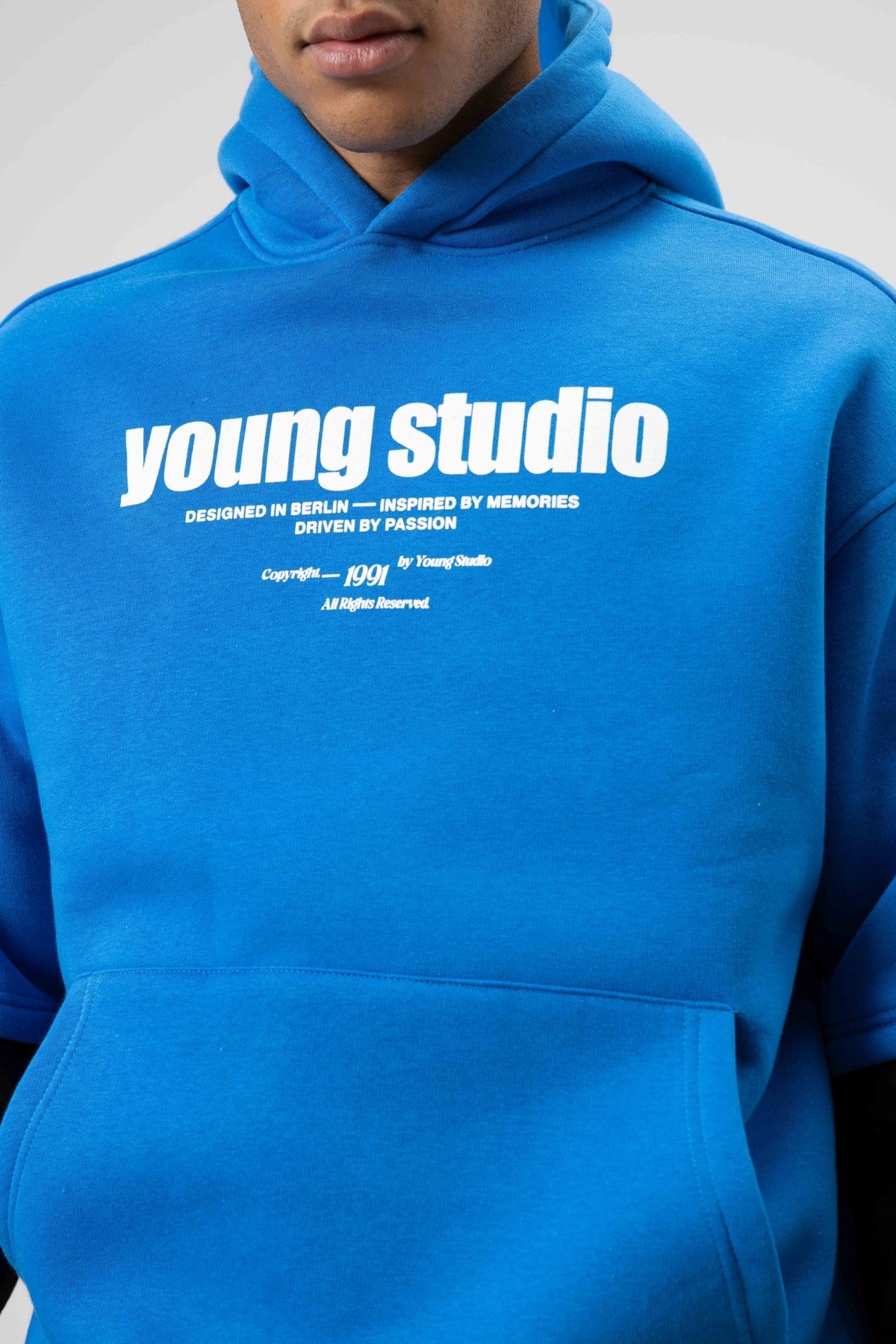 Oversized Printed Hooded Sweatshirt