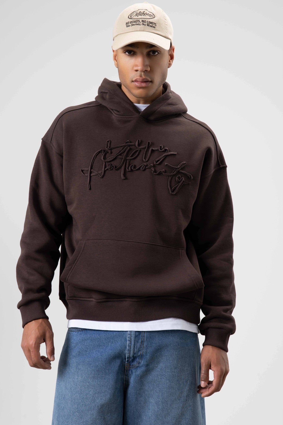 Oversized Printed Hooded Sweatshirt V70-117