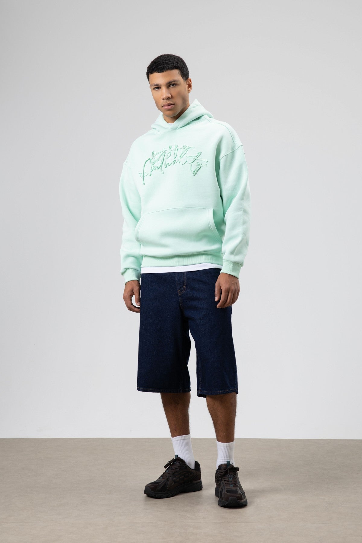 Oversized Printed Hooded Sweatshirt