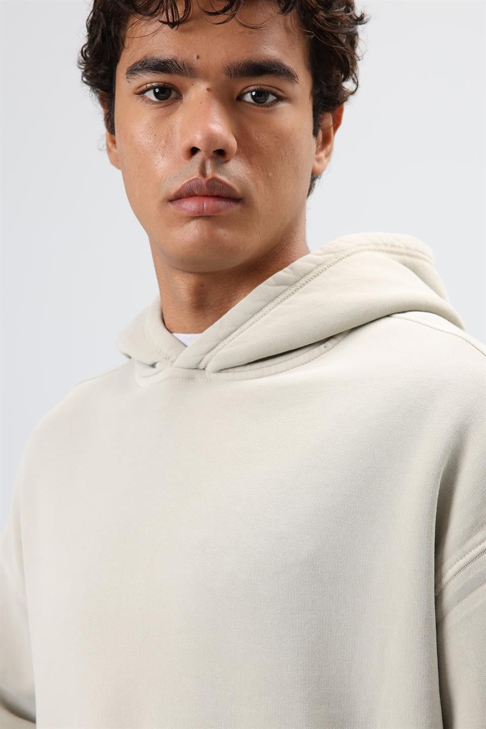 Oversized Hoodie with Embroidered Details