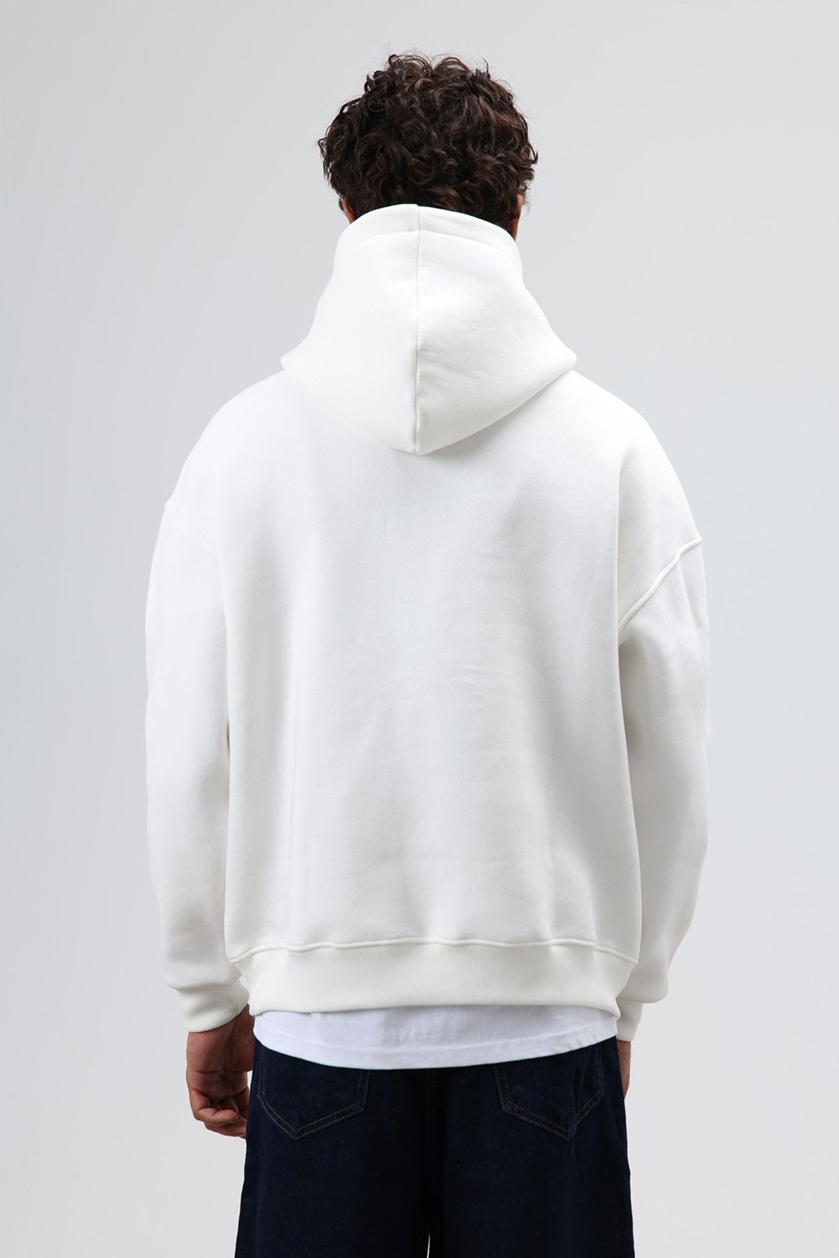 Oversized Printed Hooded Sweatshirt
