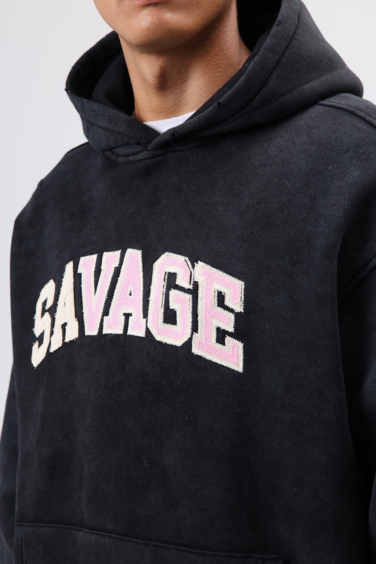 Oversized Printed Hooded Sweatshirt V70-127