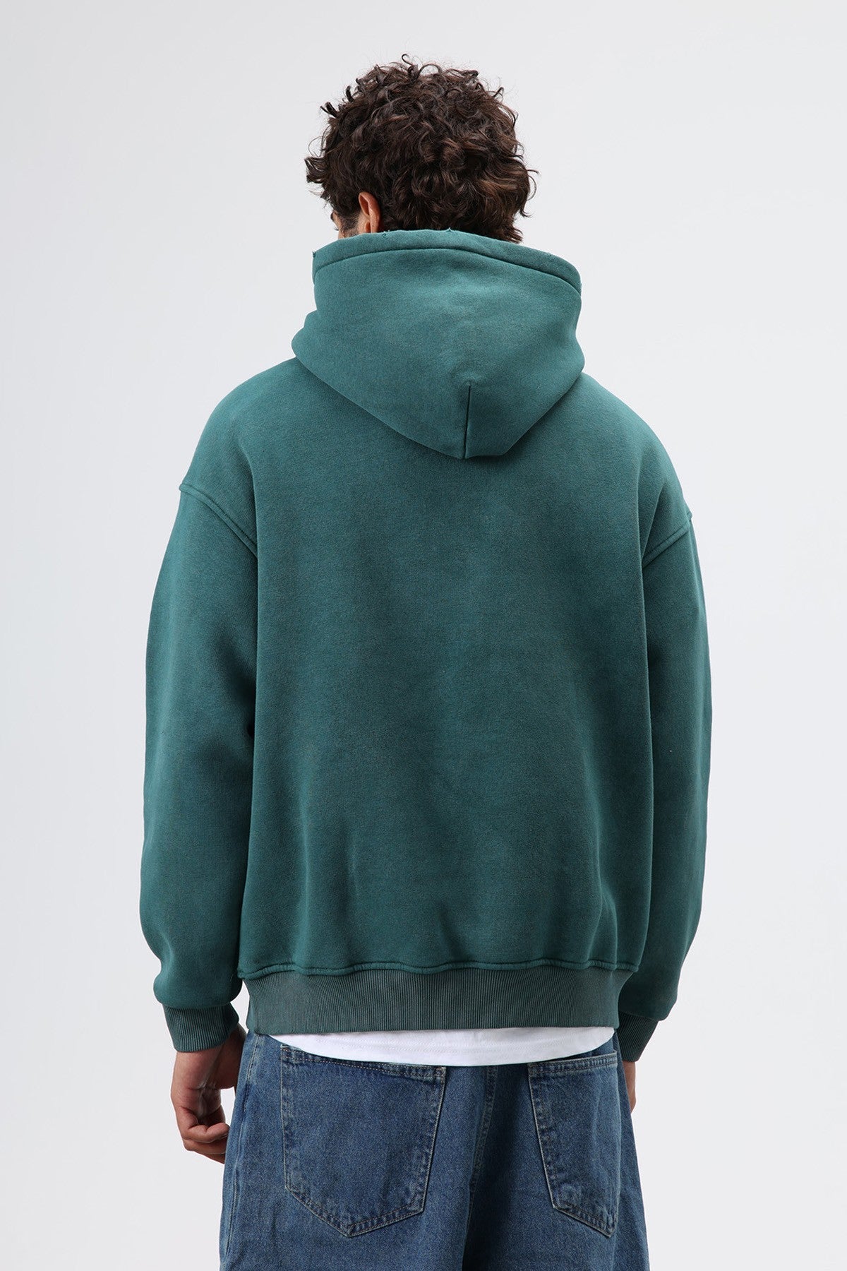Oversized Printed Hooded Sweatshirt V70-127
