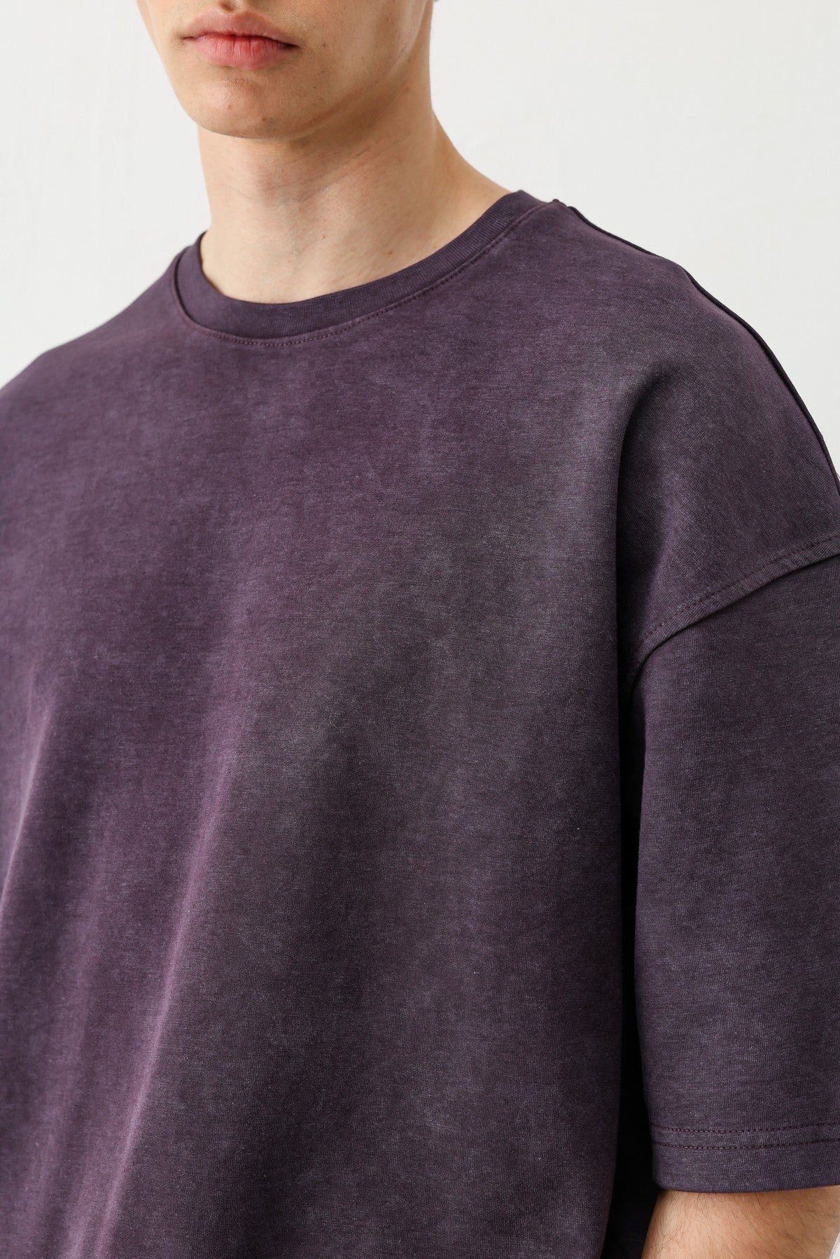 Short-Sleeved, Washed Oversized T-Shirt