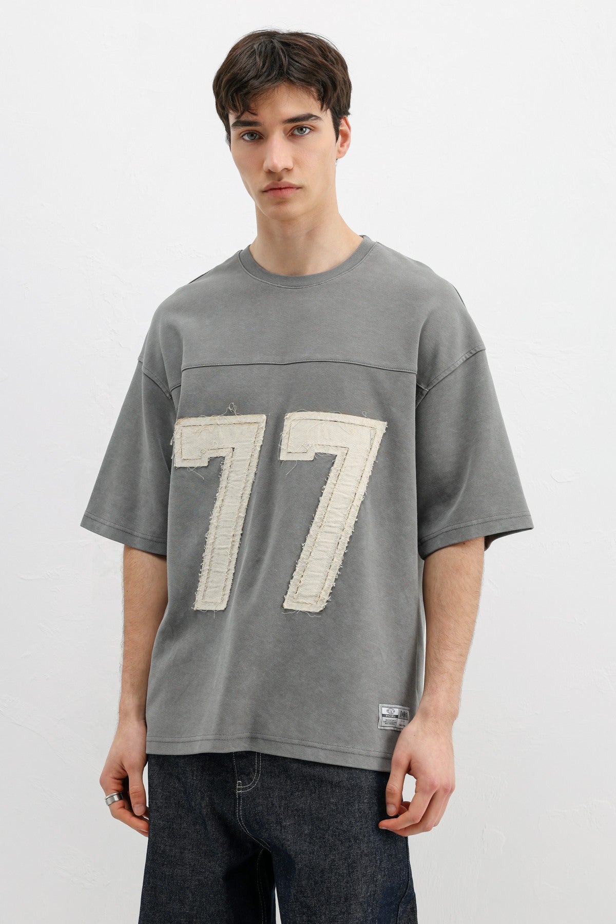 Oversized T-Shirt with Printed Number