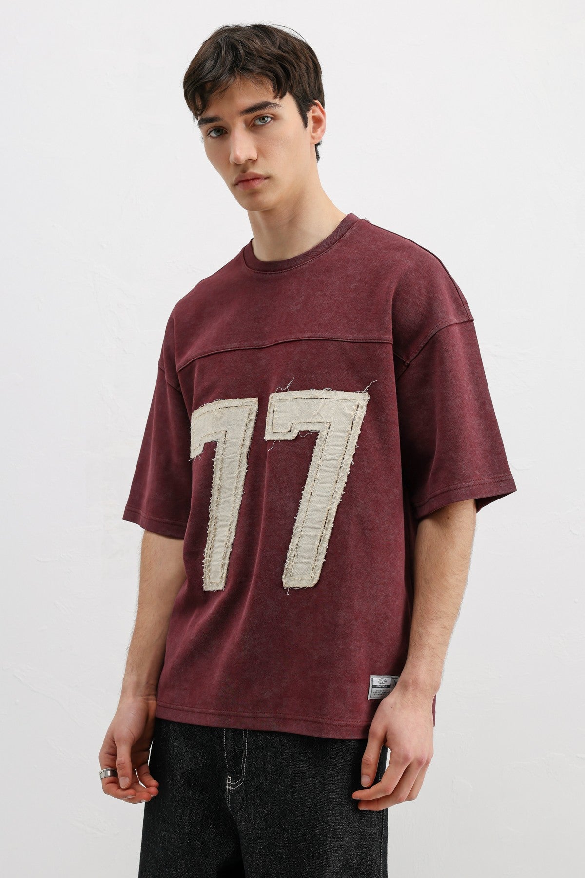 Oversized T-Shirt with Printed Number