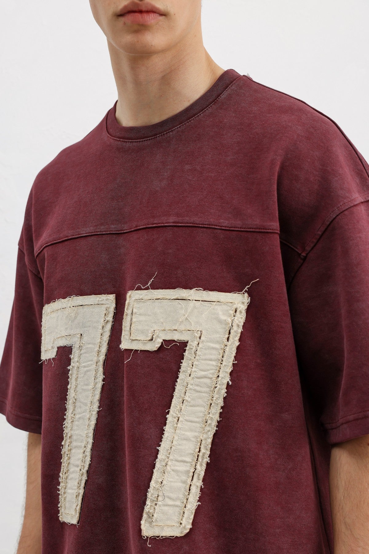Oversized T-Shirt with Printed Number