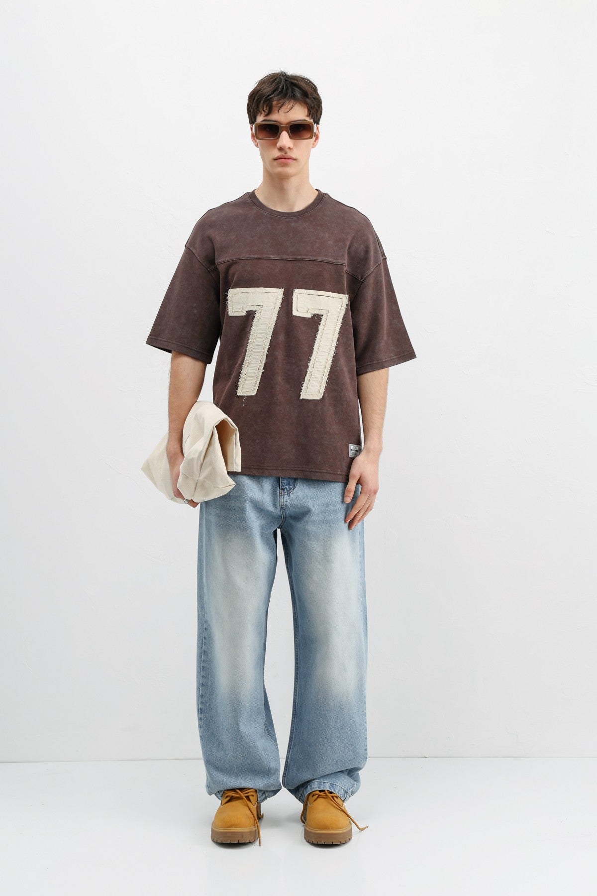 Oversized T-Shirt with Printed Number