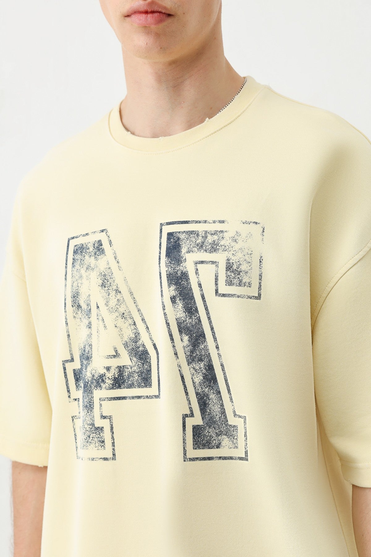 Oversized T-Shirt with Print (Requires Washing)
