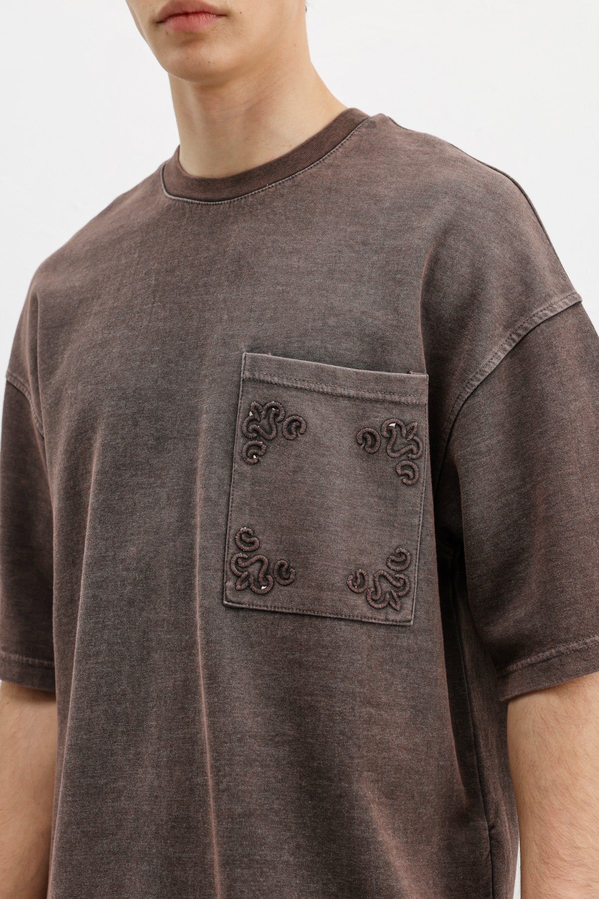 Oversized Printed T-Shirt, Coffee