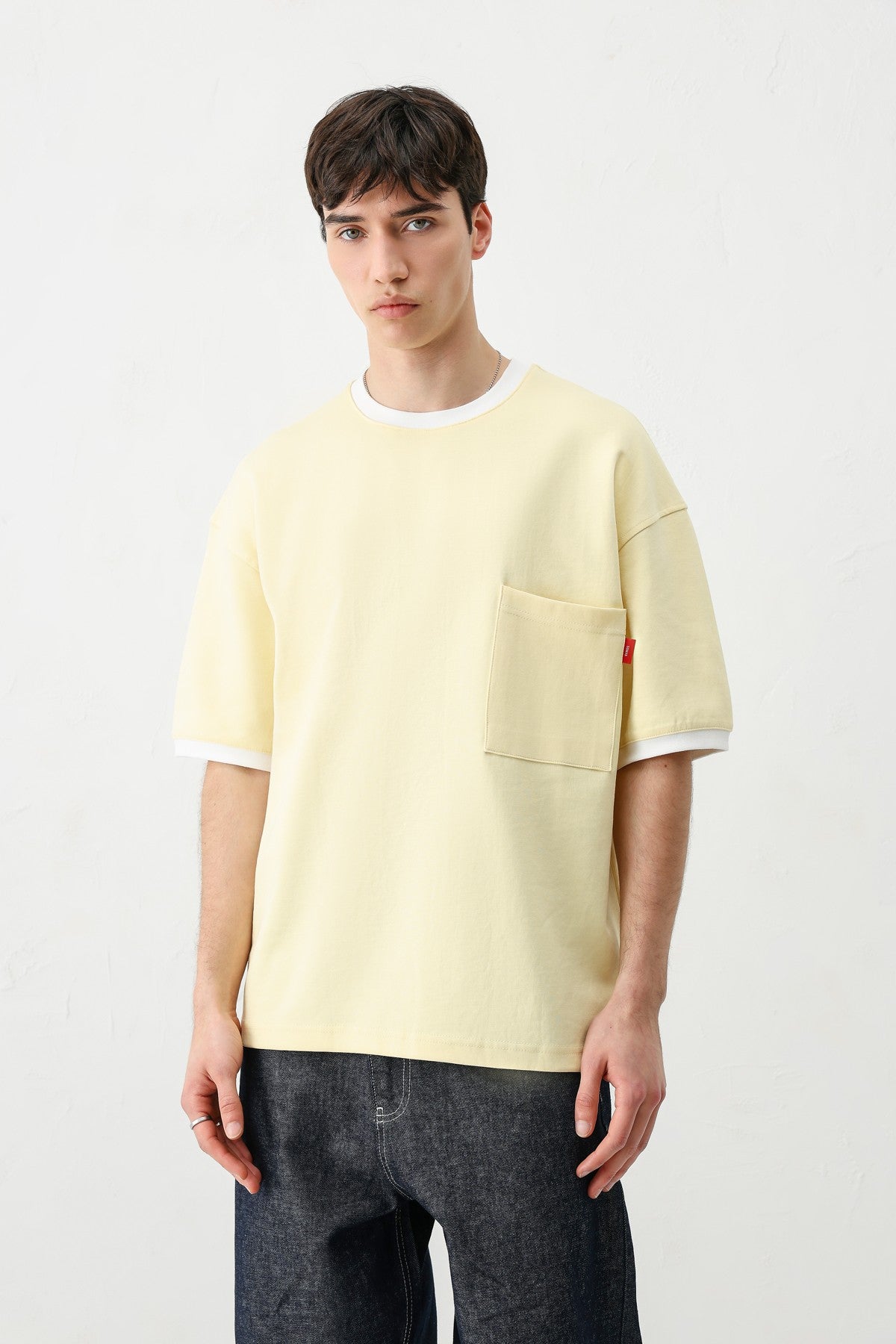 Short-Sleeved Oversized T-Shirt with Pockets