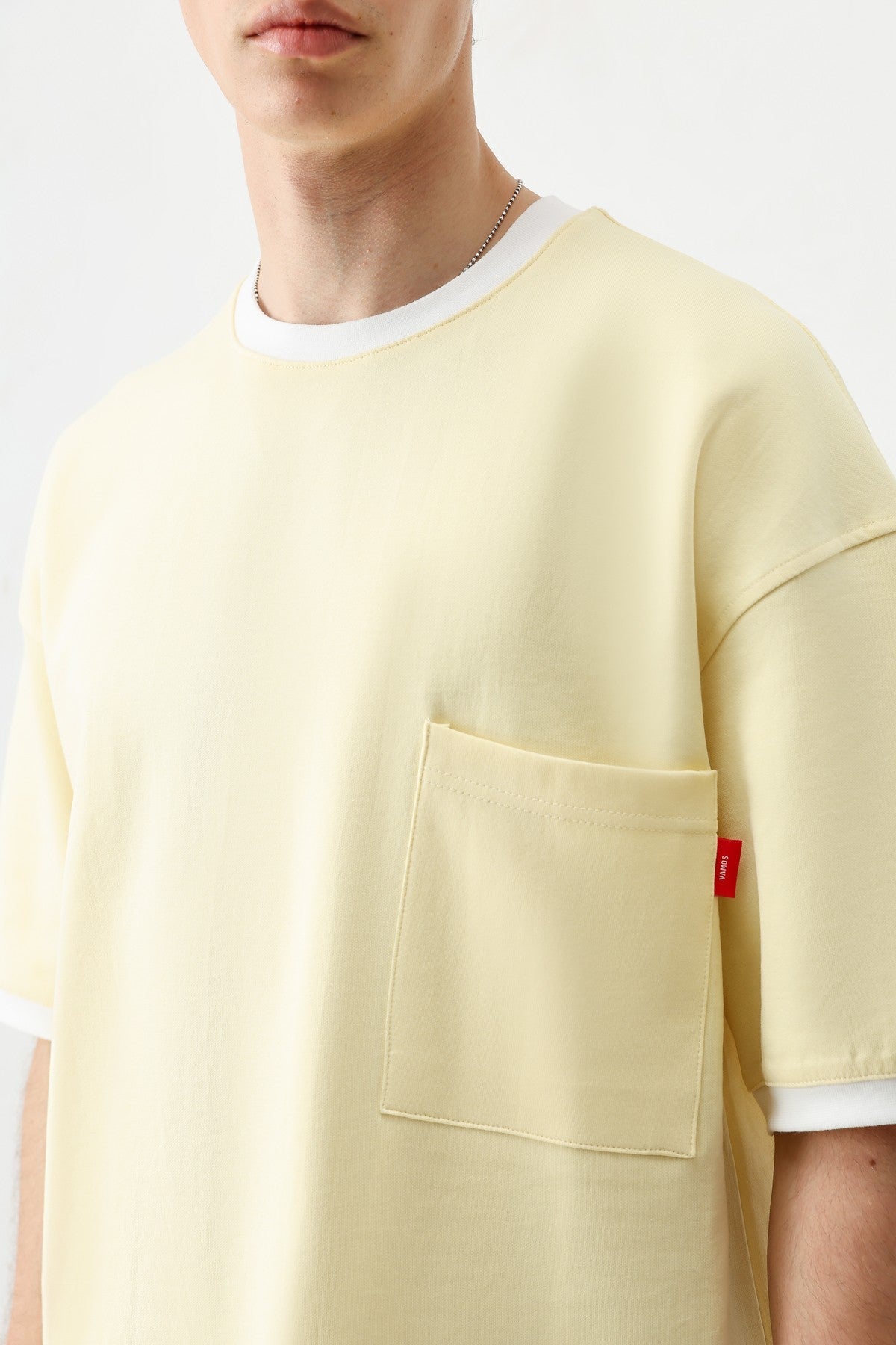 Short-Sleeved Oversized T-Shirt with Pockets