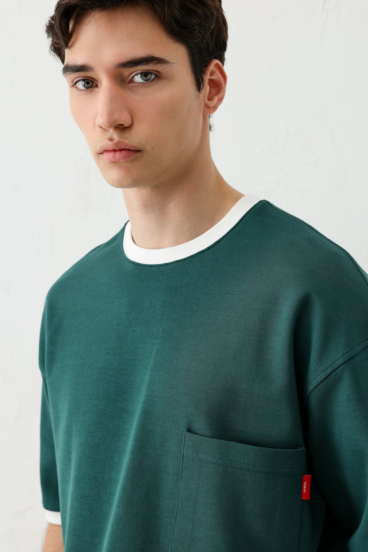 Short-Sleeved Oversized T-Shirt with Pockets