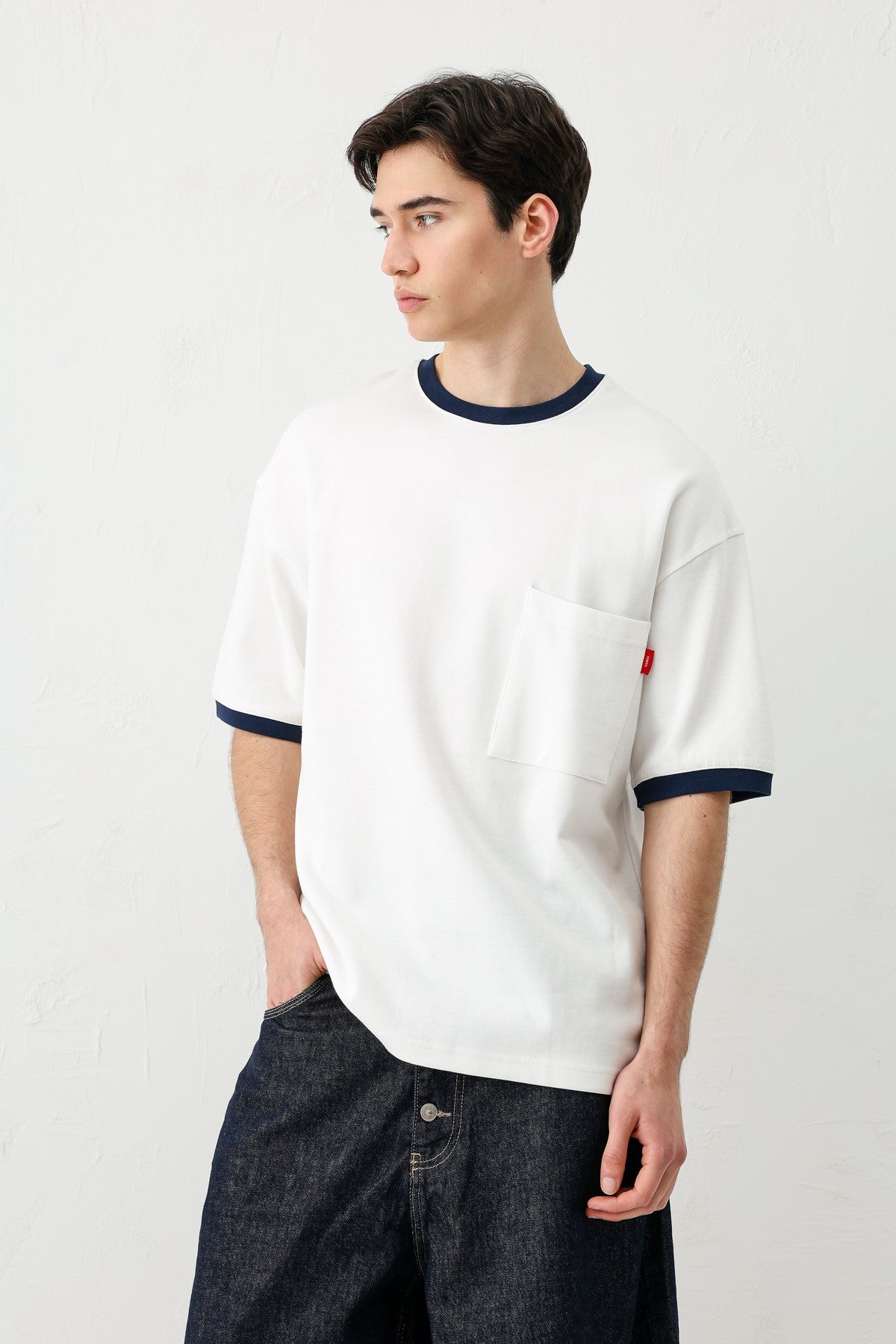 Short-Sleeved Oversized T-Shirt with Pockets