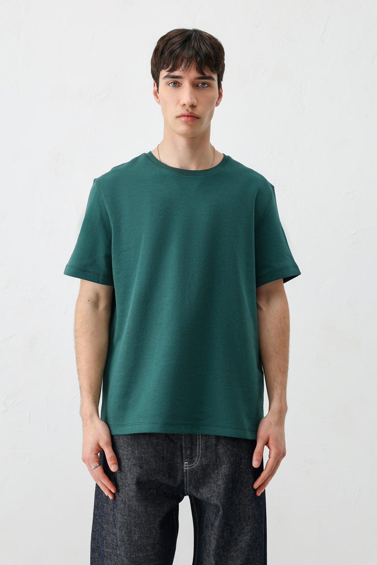 Short-Sleeved Boxy-Fit T-Shirt