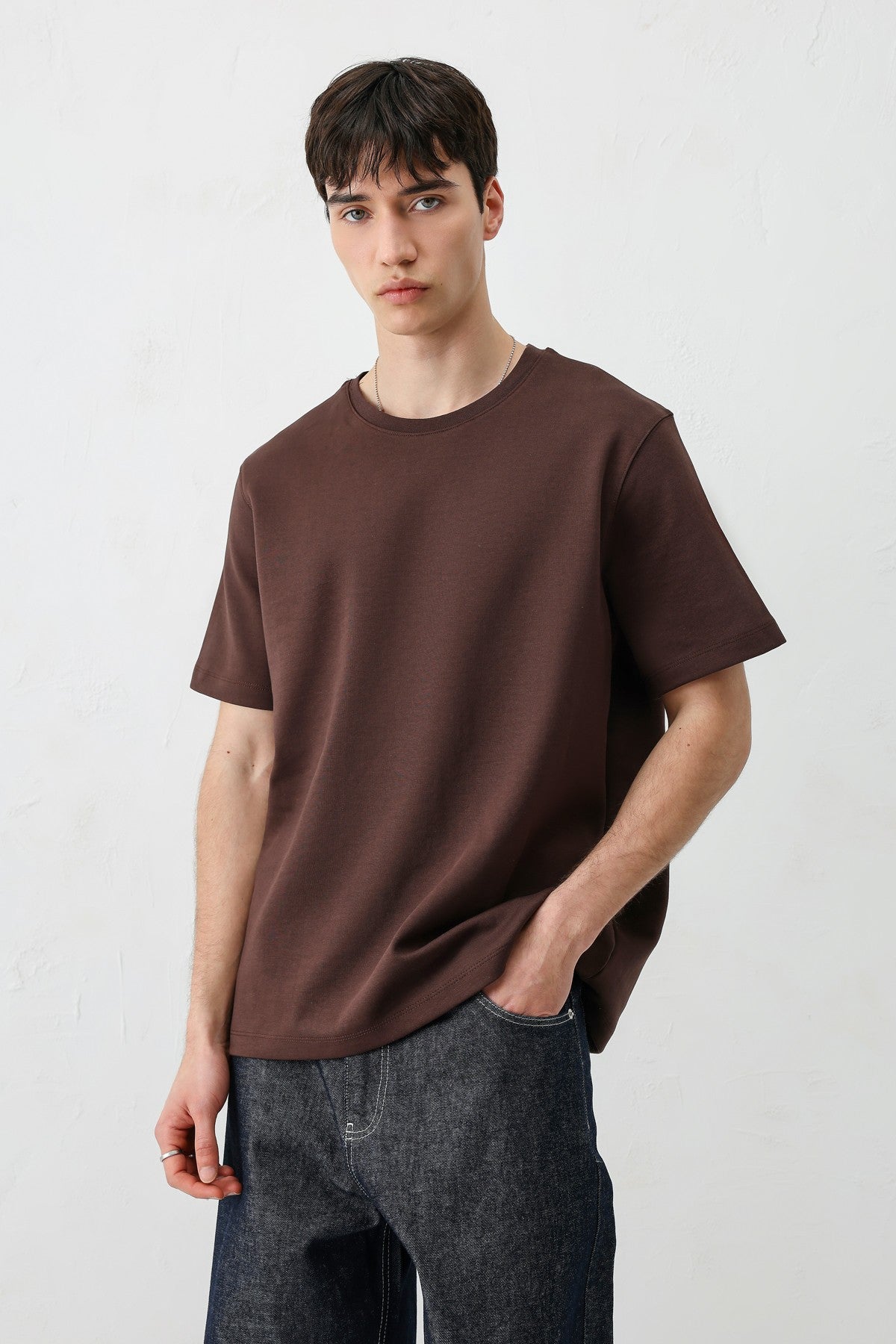 Short-Sleeved Boxy-Fit T-Shirt