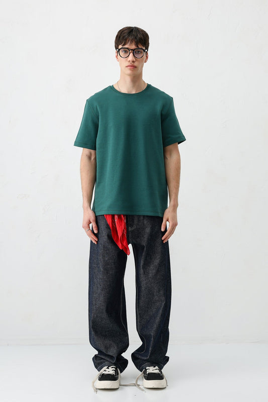 Short-Sleeved Boxy-Fit T-Shirt