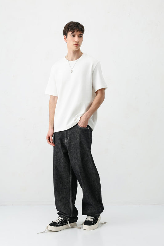 Short-Sleeved Boxy-Fit T-Shirt