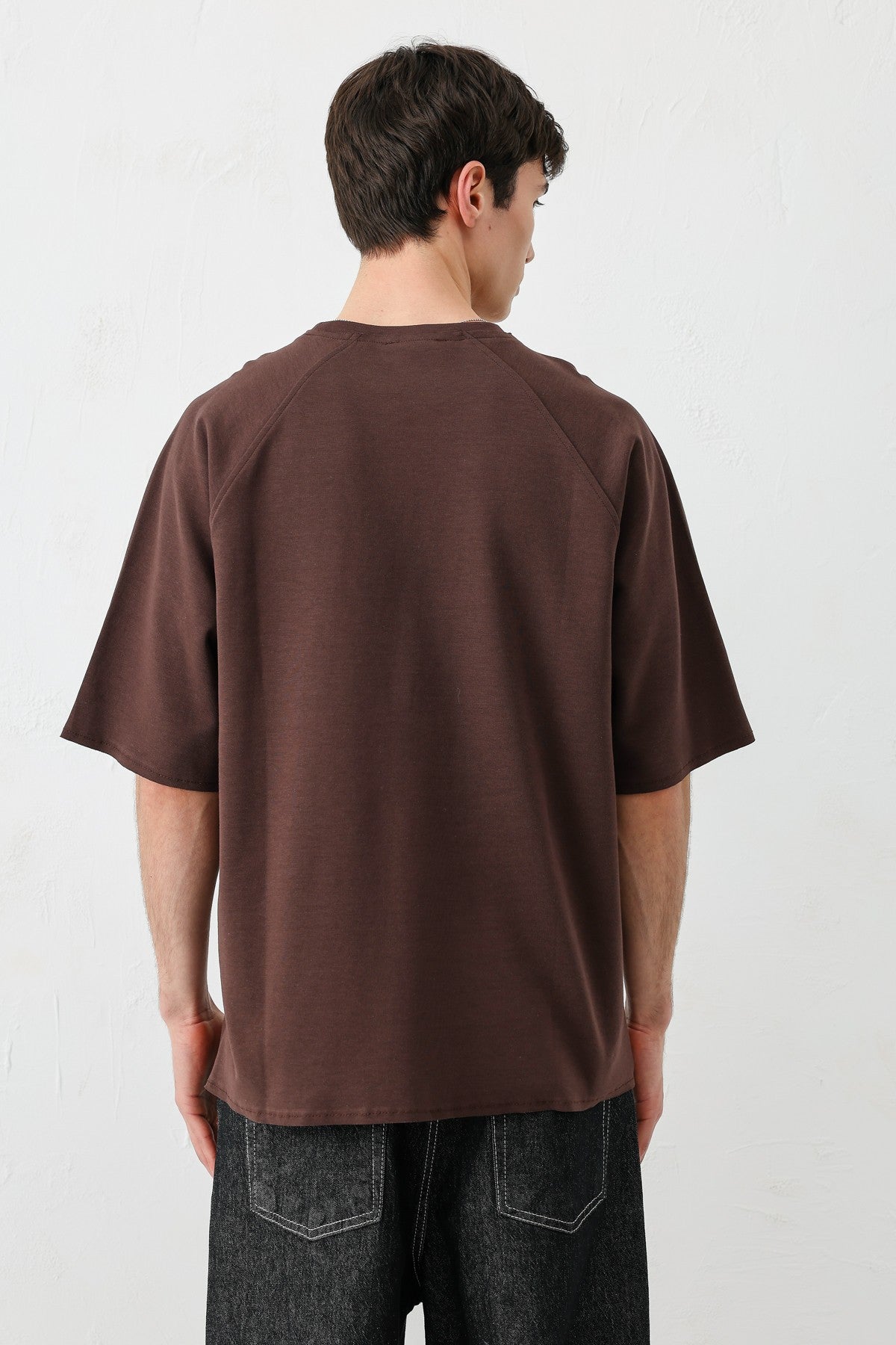 Oversized Crew Neck T-Shirt with 5 Prints