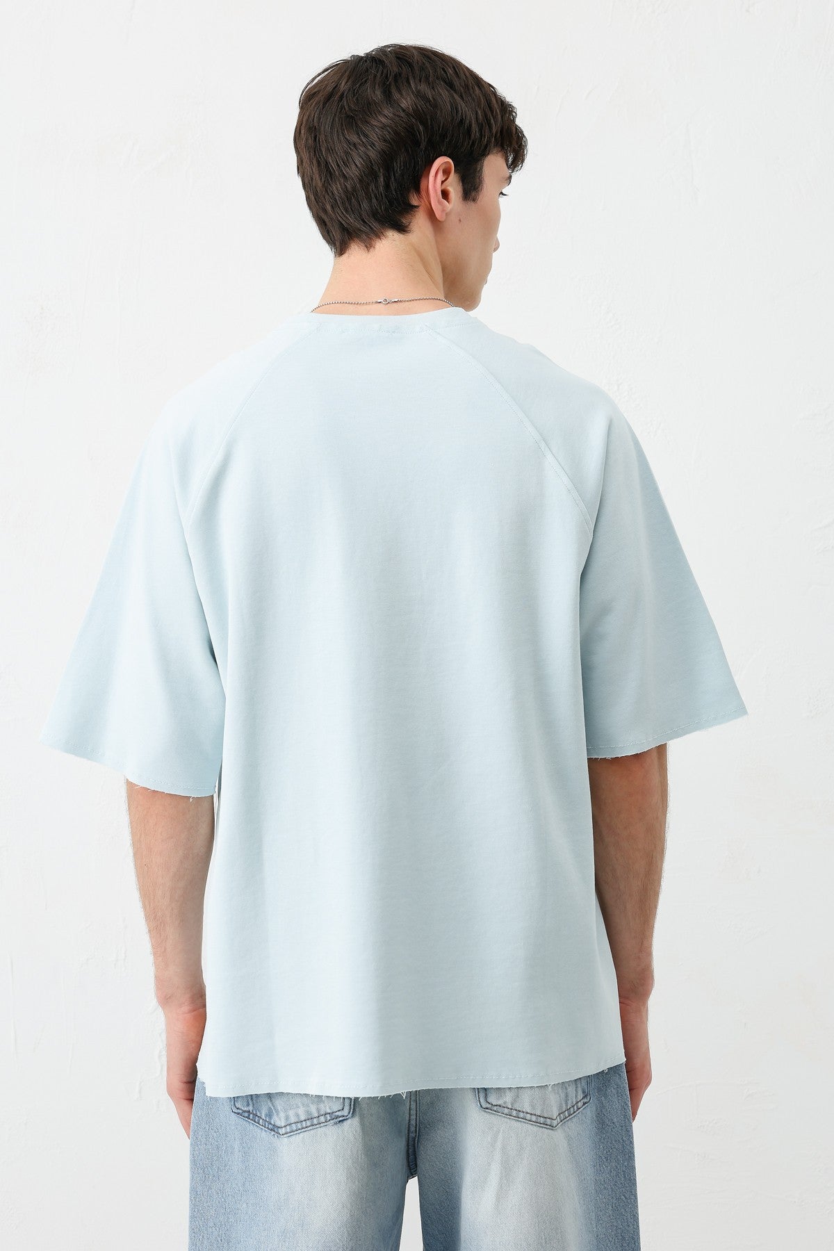Oversized Crew Neck T-Shirt with 5 Prints