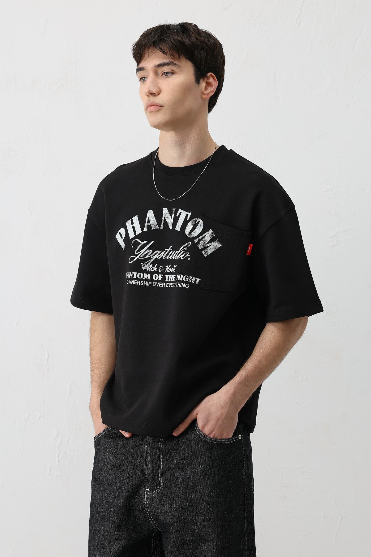 Short-Sleeved Boxy-Fit Printed T-Shirt