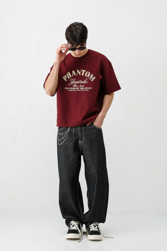 Short-Sleeved Boxy-Fit Printed T-Shirt