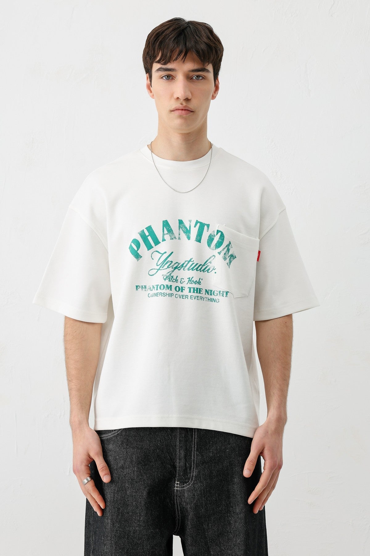 Short-Sleeved Boxy-Fit Printed T-Shirt