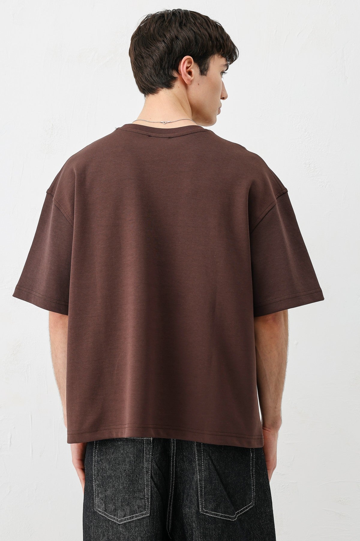 Short-Sleeved Boxy-Fit Printed T-Shirt