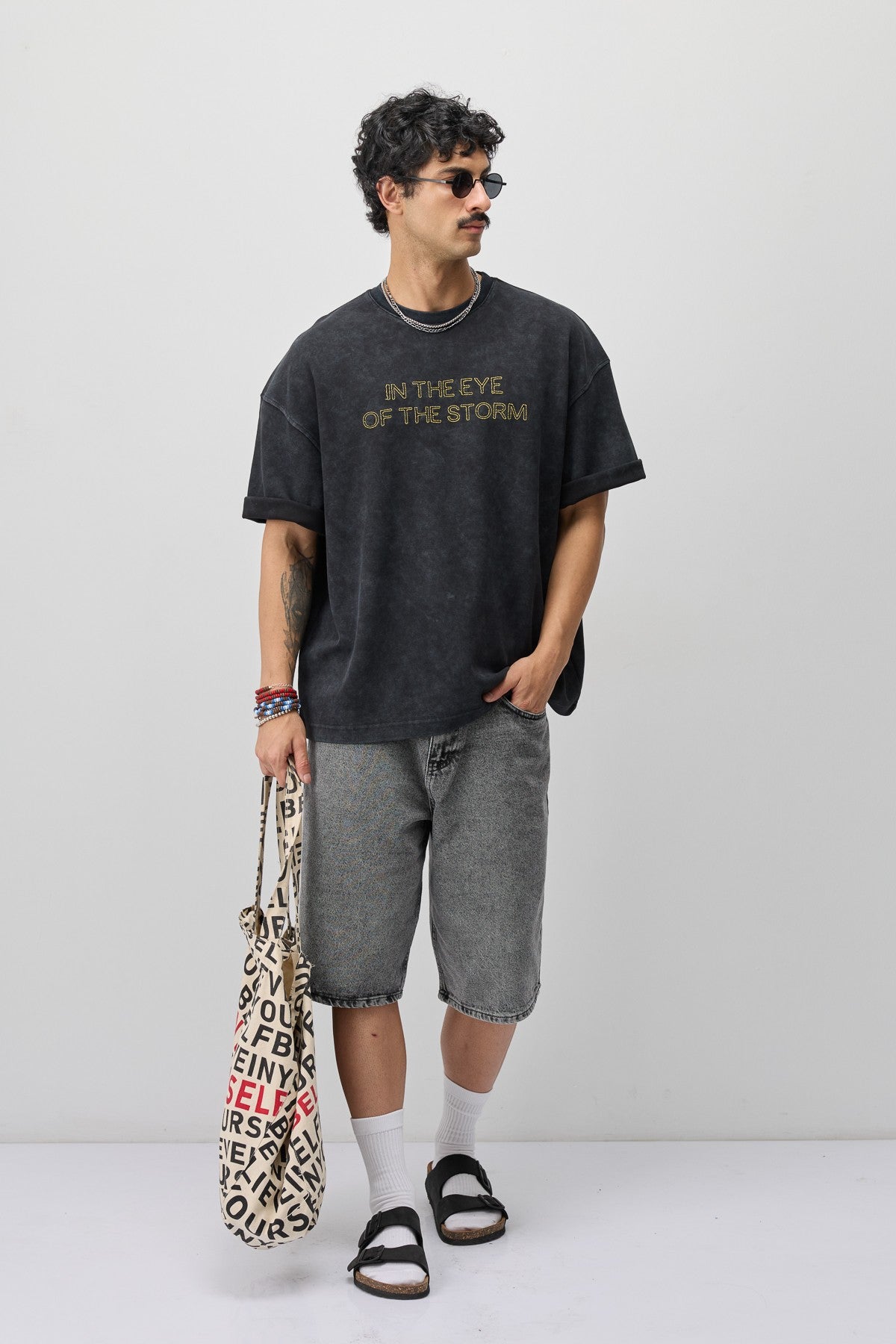 Oversized T-Shirt with Front Print