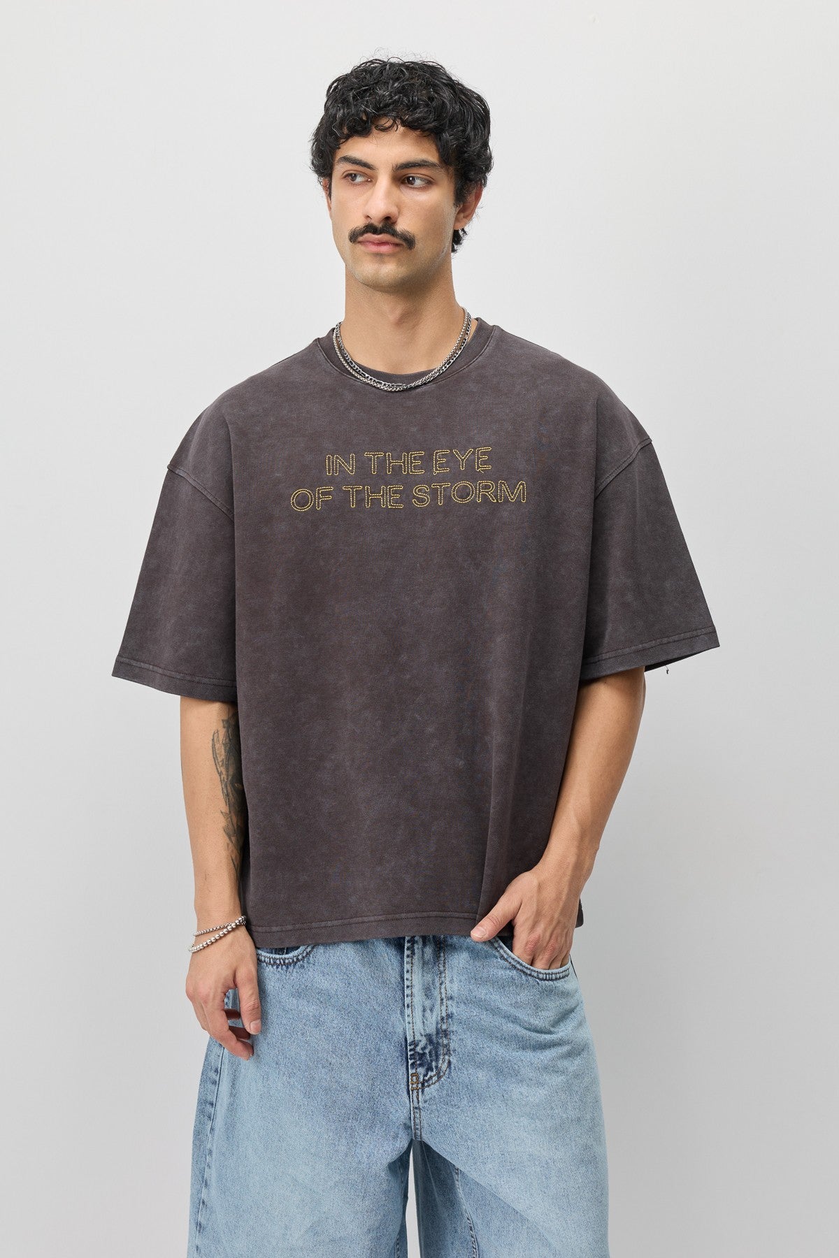Oversized T-Shirt with Front Print