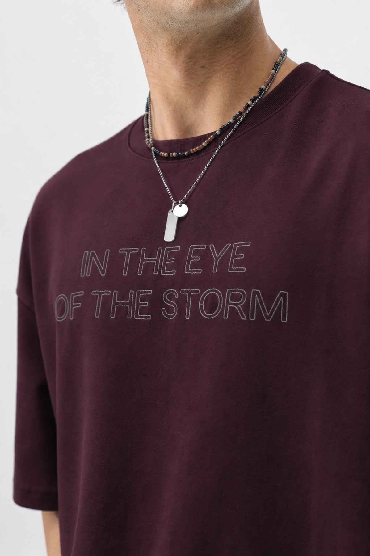Oversized T-Shirt with Front Print