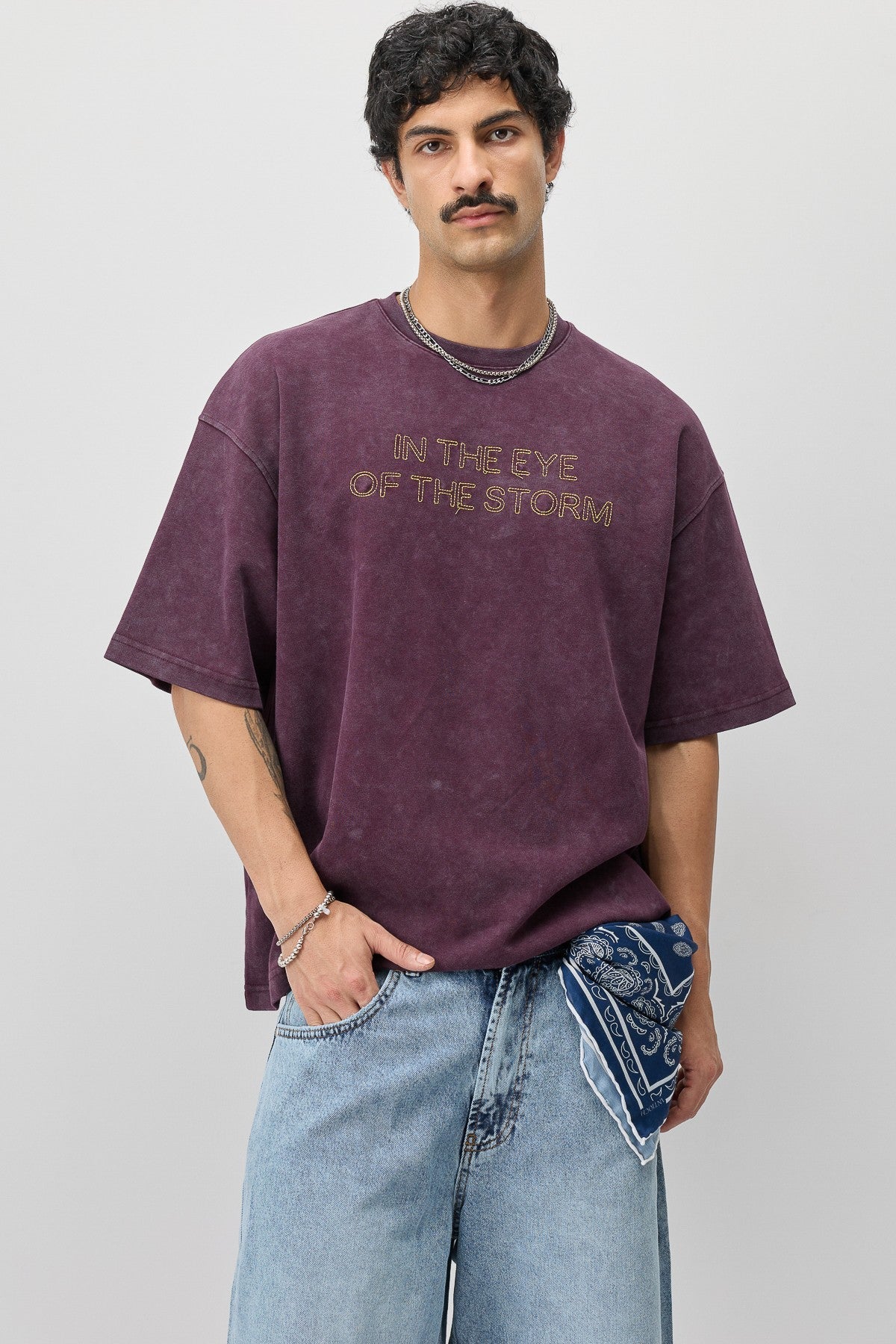 Oversized T-Shirt with Front Print