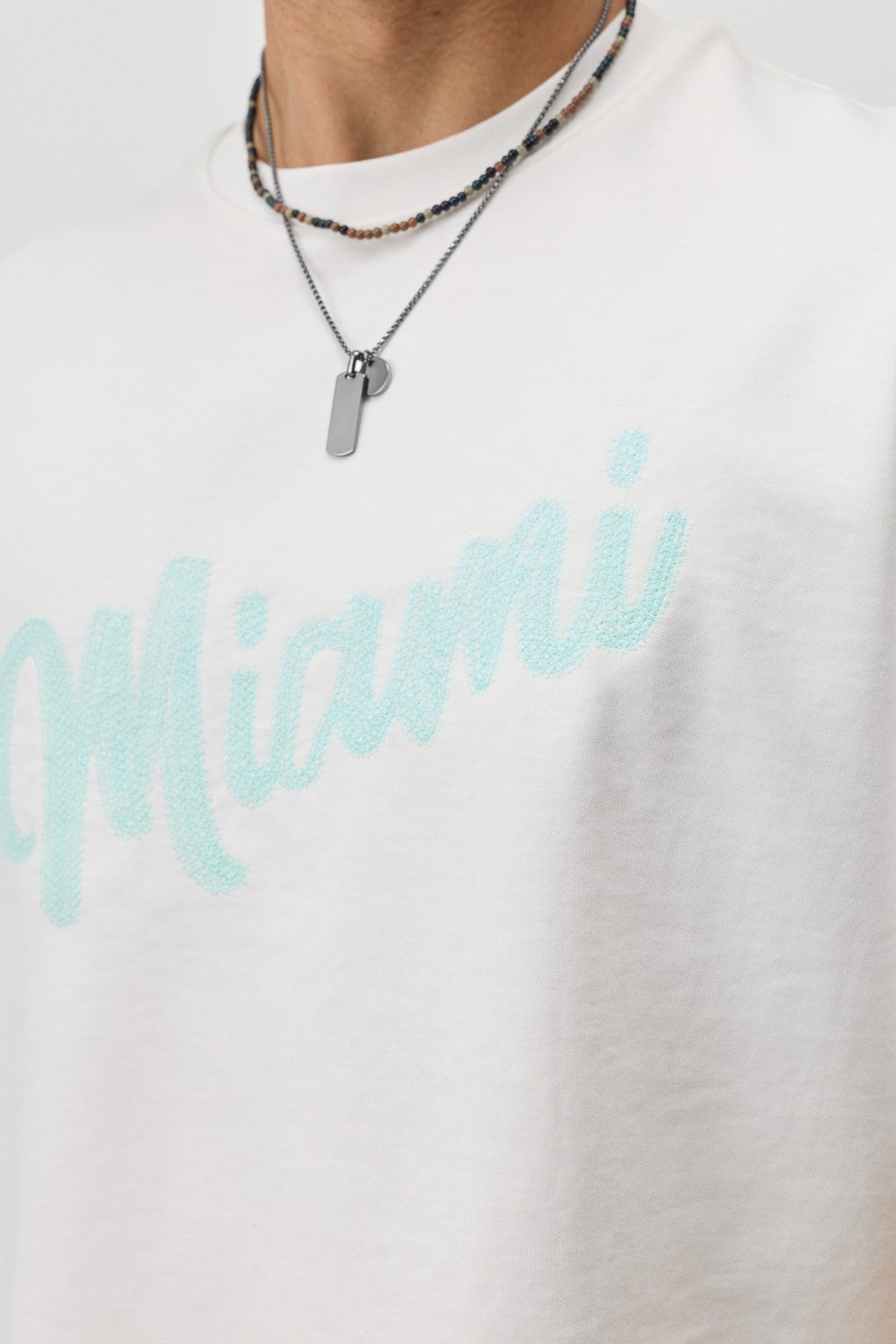 Oversized Miami-Printed T-Shirt