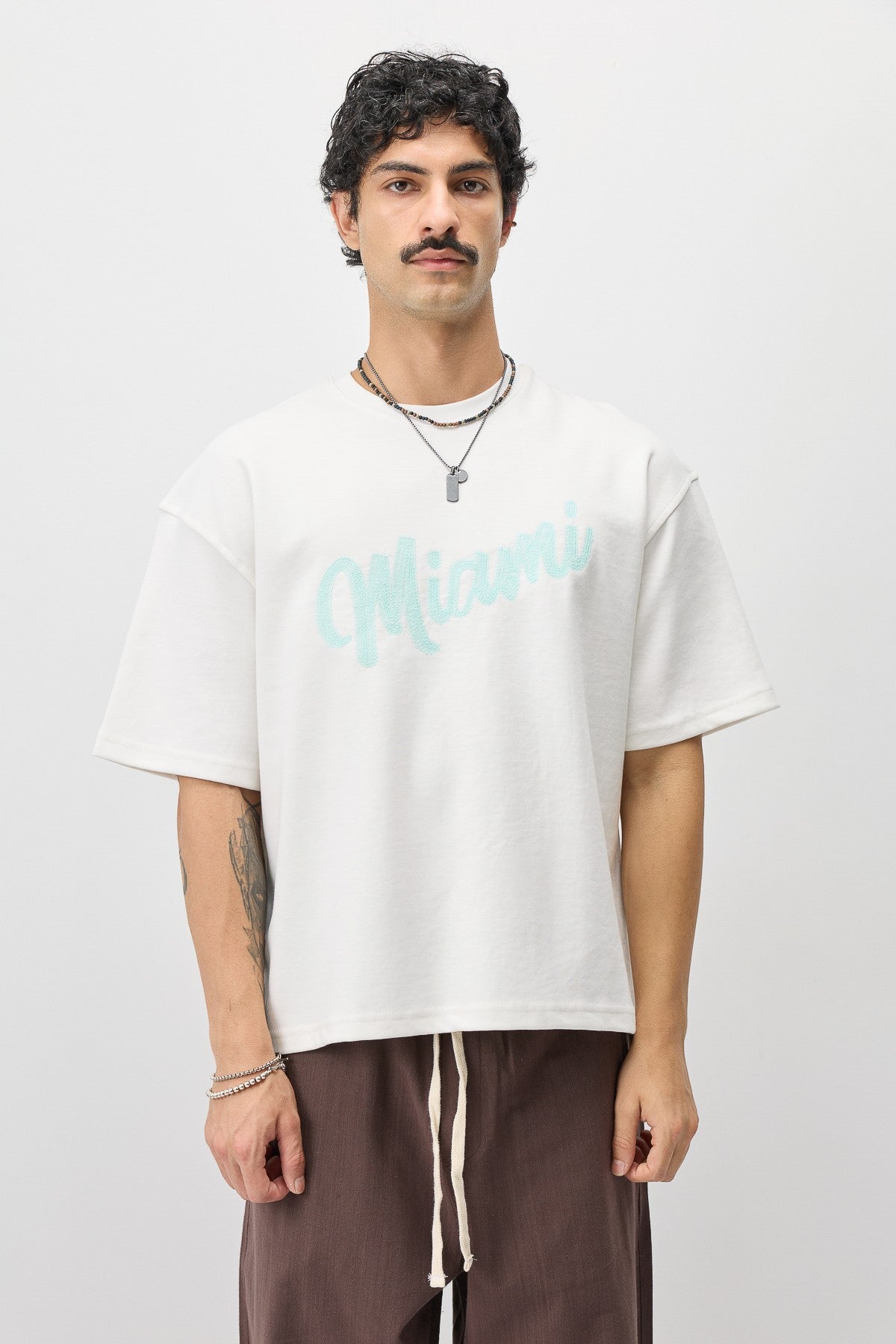 Oversized Miami-Printed T-Shirt