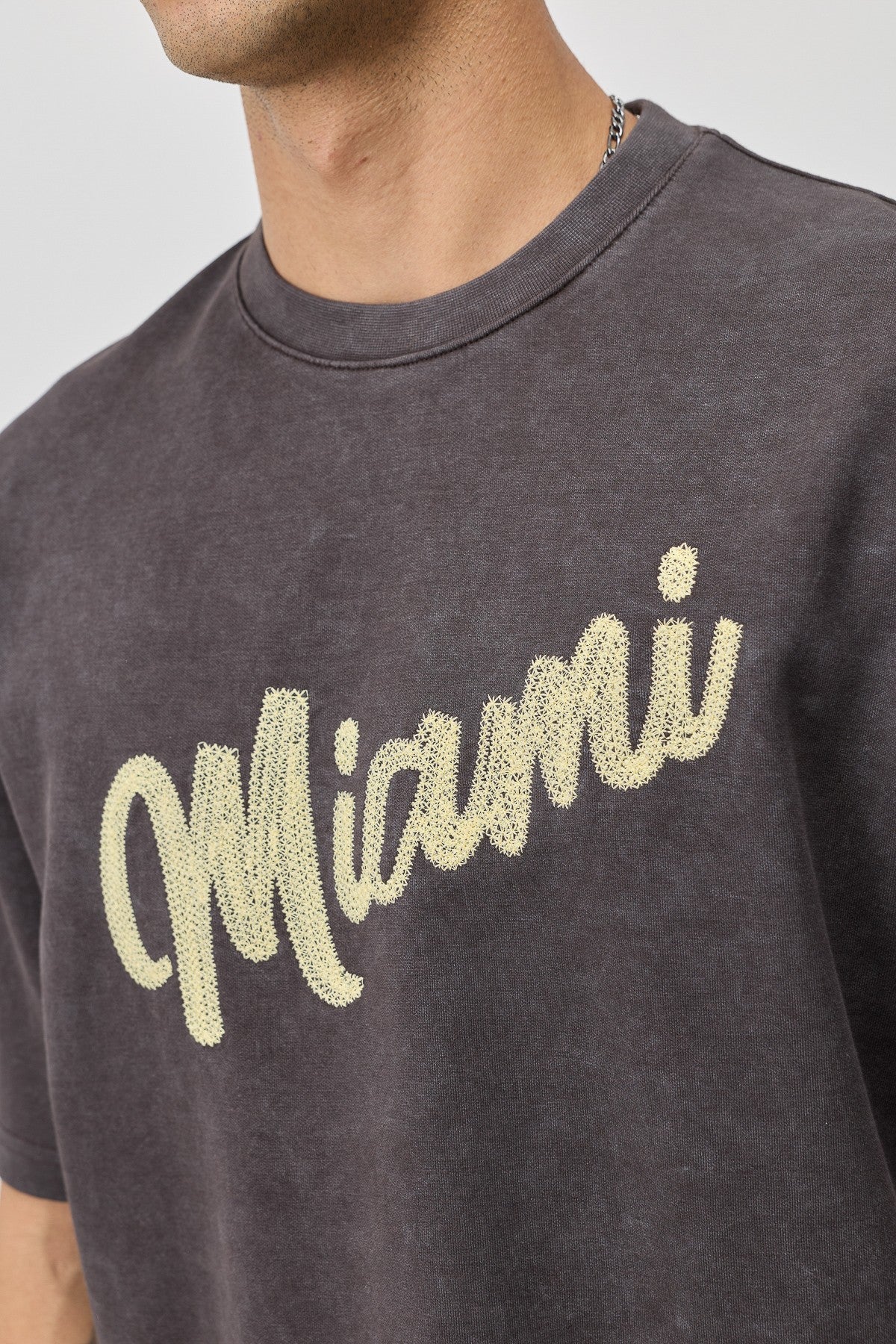Oversized Miami-Printed T-Shirt