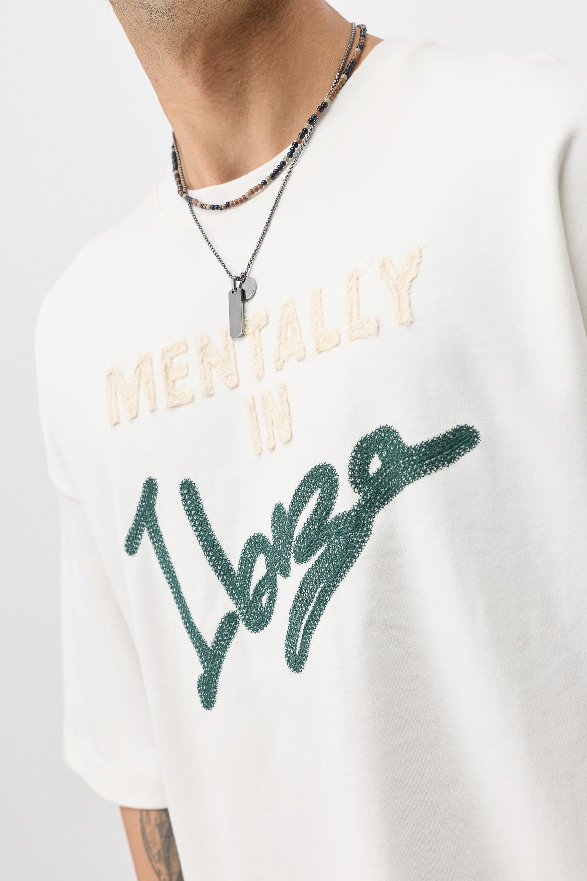 Oversized T-Shirt with Ibiza Print