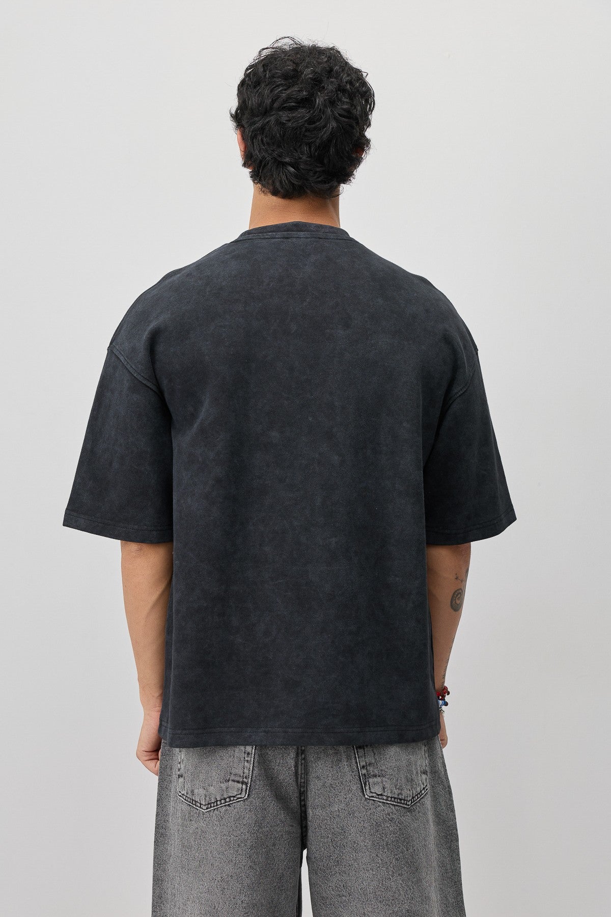 T-Shirt with Oversized Lettering and Number Print