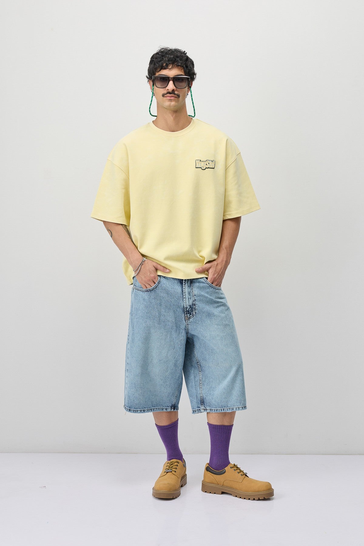 Oversized T-Shirt with Printed Label