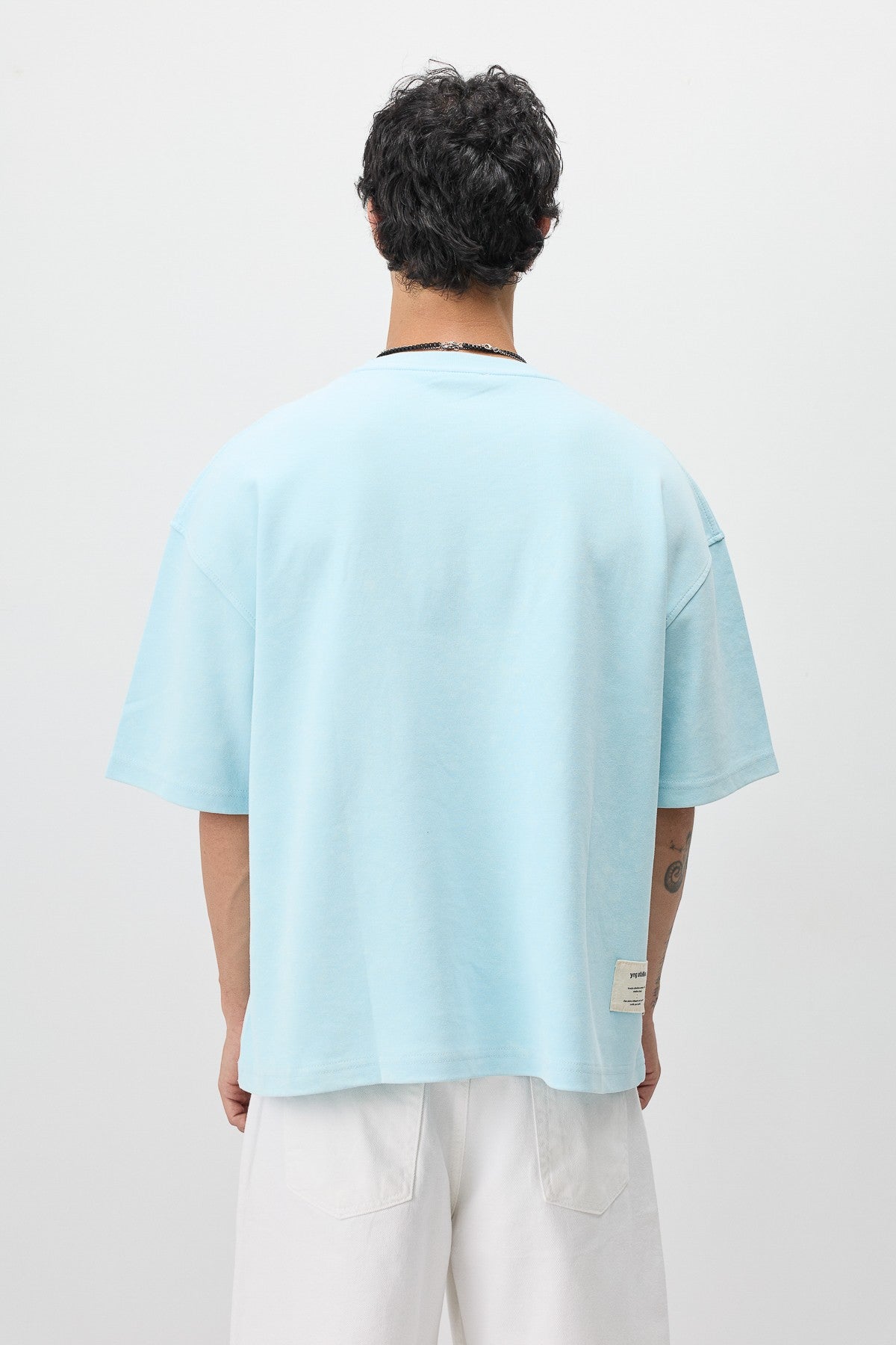 Oversized T-Shirt with Printed Label