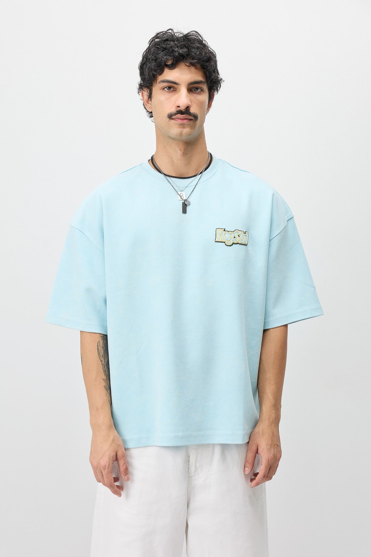 Oversized T-Shirt with Printed Label