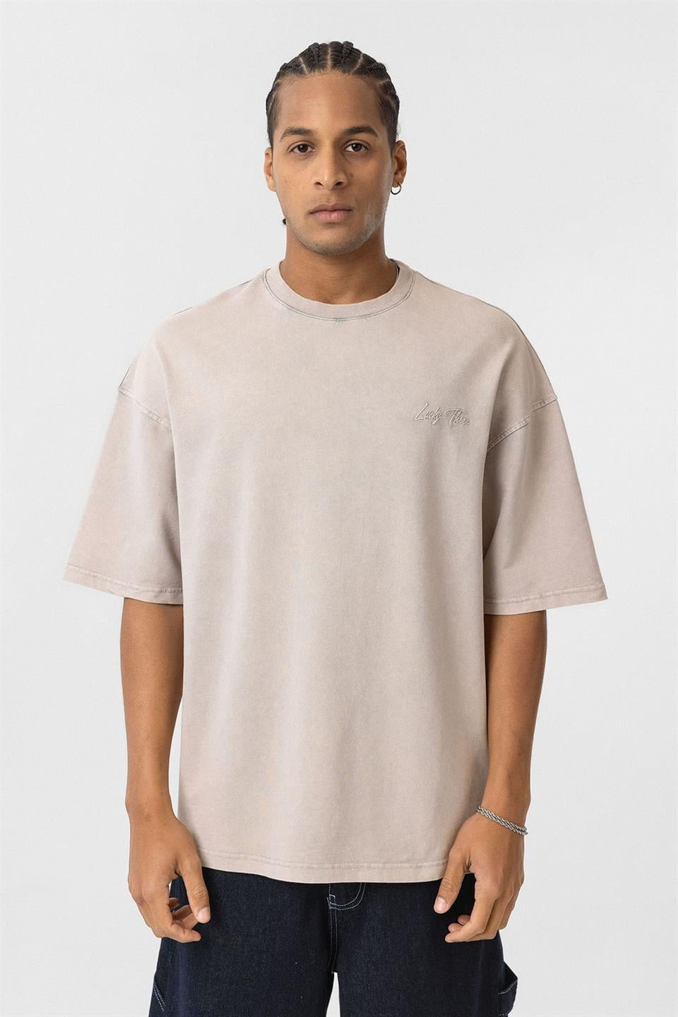Oversized T-Shirt with Back Print (Machine Washable)