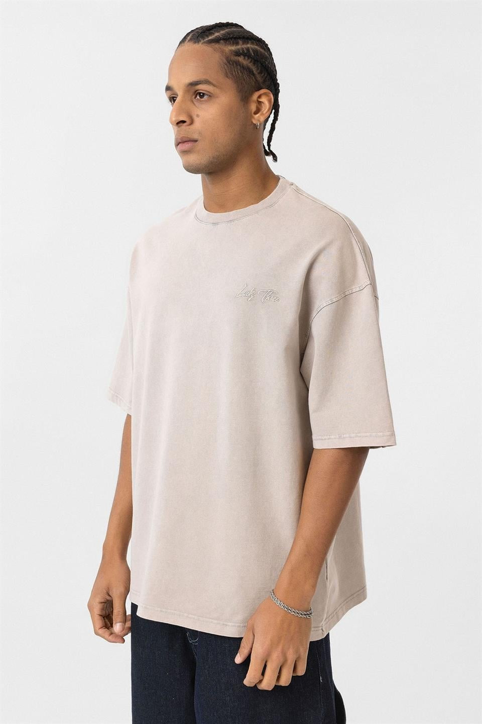 Oversized T-Shirt with Back Print (Machine Washable)