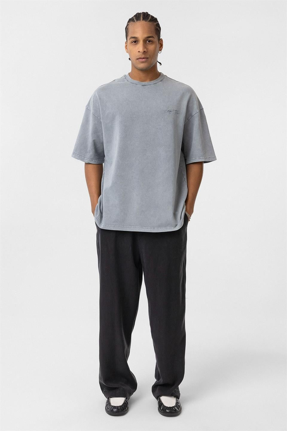 Oversized T-Shirt with Back Print (Machine Washable)