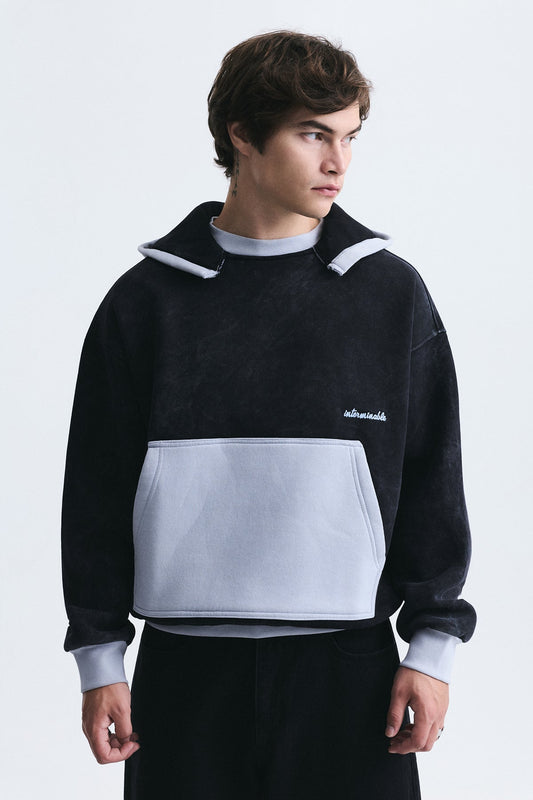 Block-Color Oversized Sweatshirt