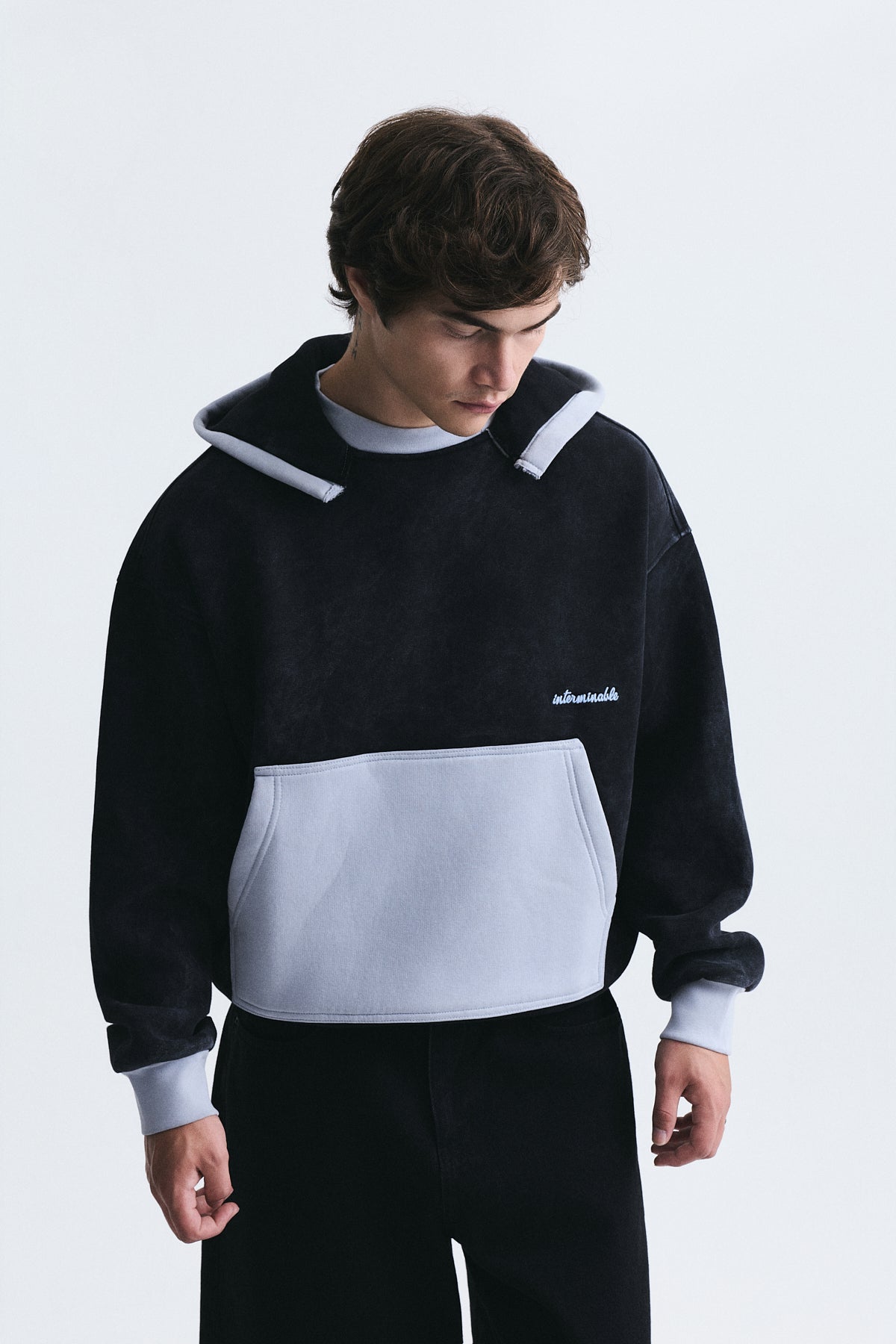 Block-Color Oversized Sweatshirt
