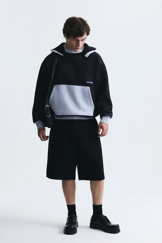 Block-Color Oversized Sweatshirt