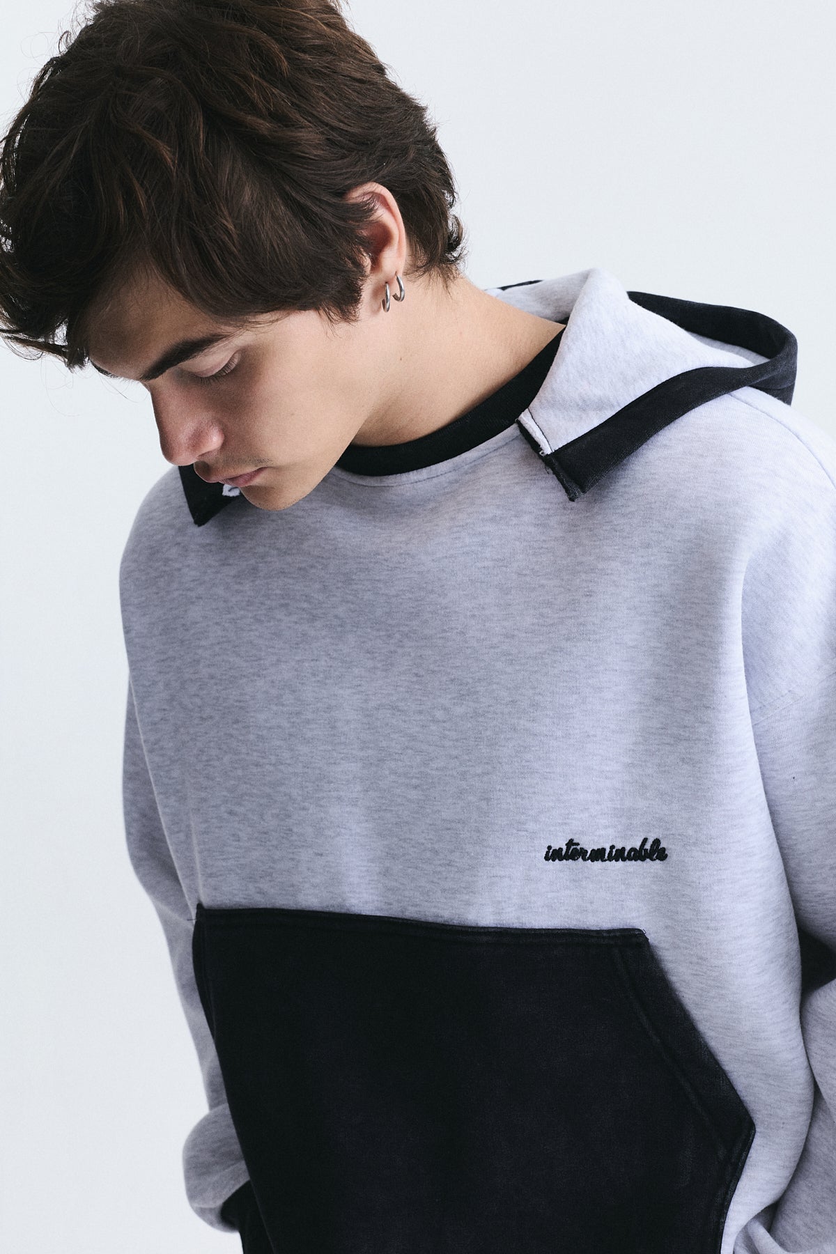 Block-Color Oversized Sweatshirt