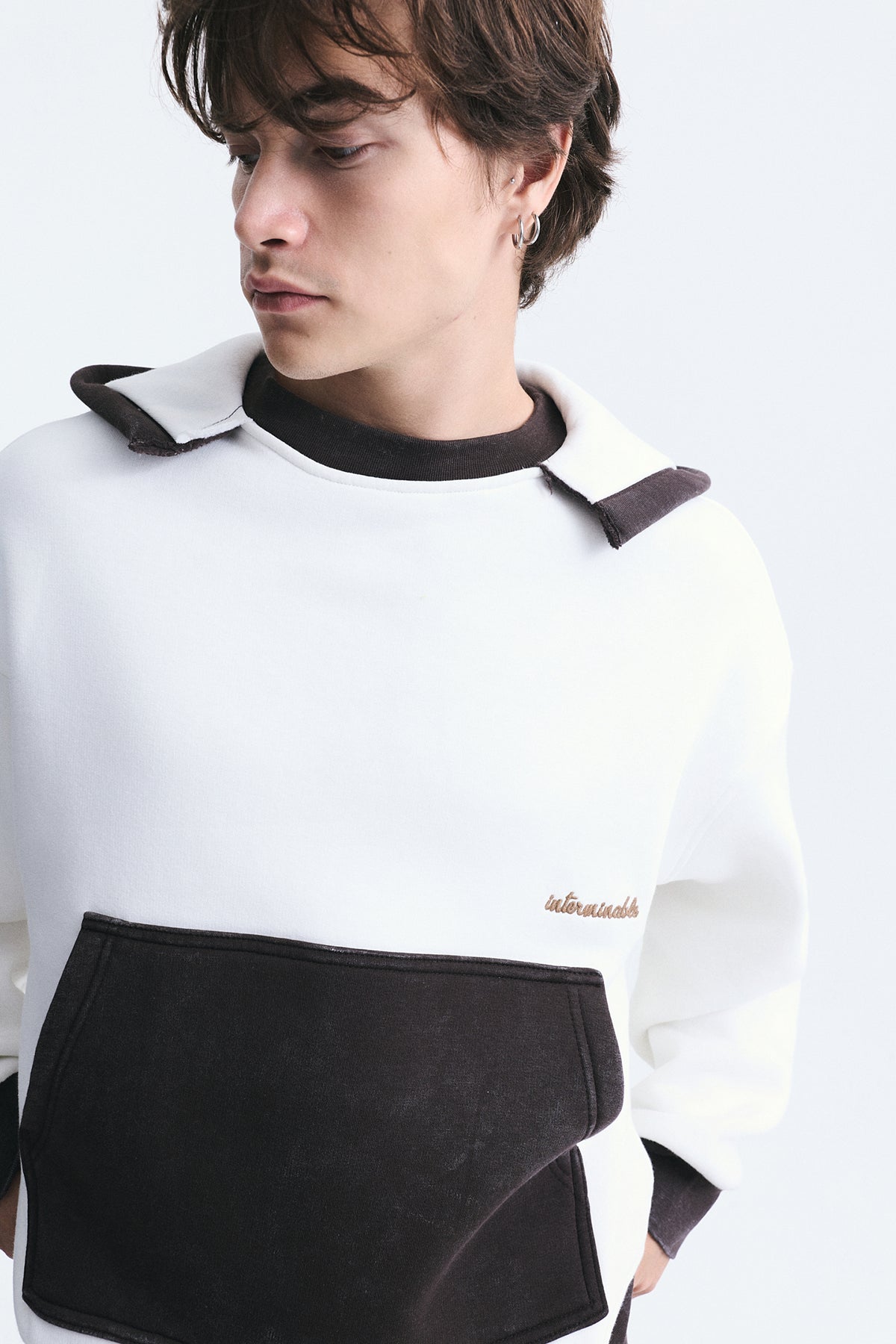 Block-Color Oversized Sweatshirt