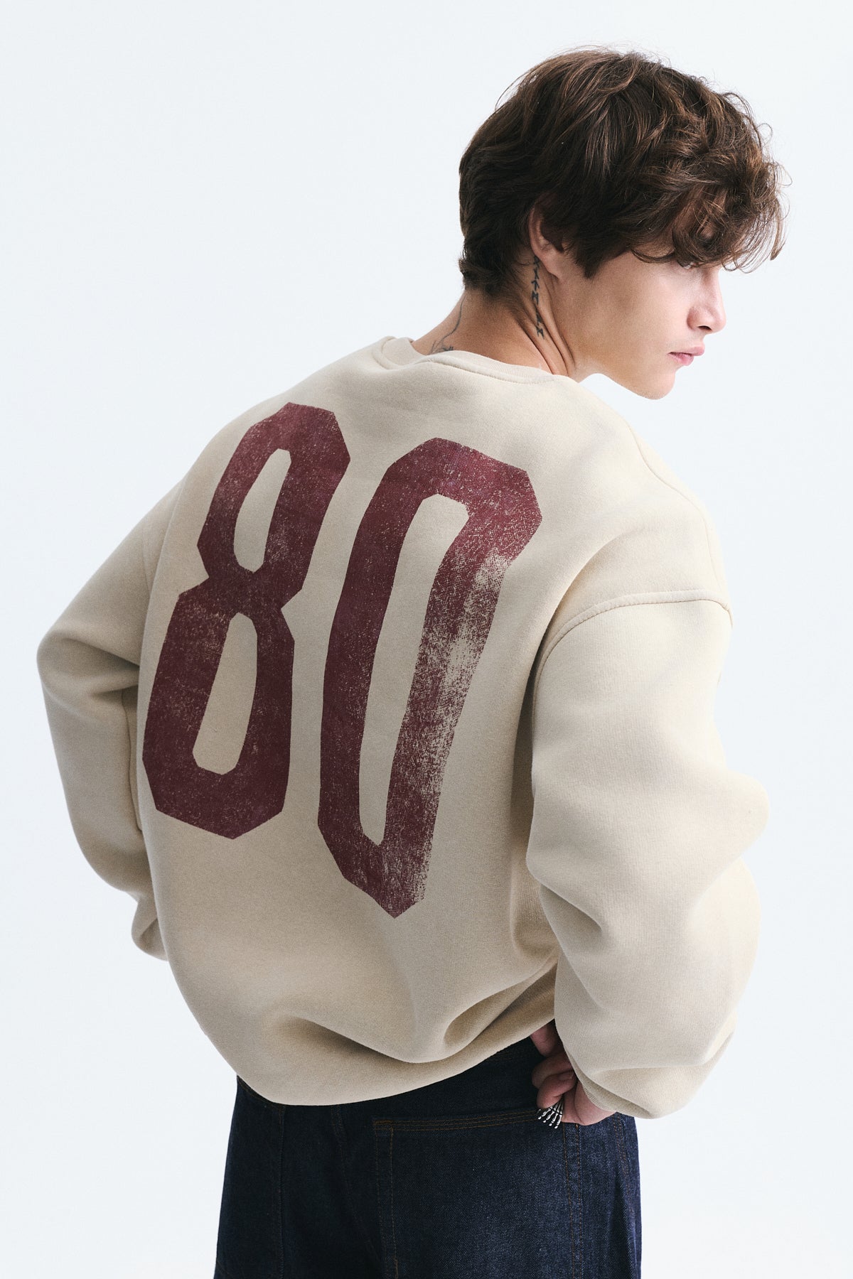 Milan-Printed Oversized Sweatshirt