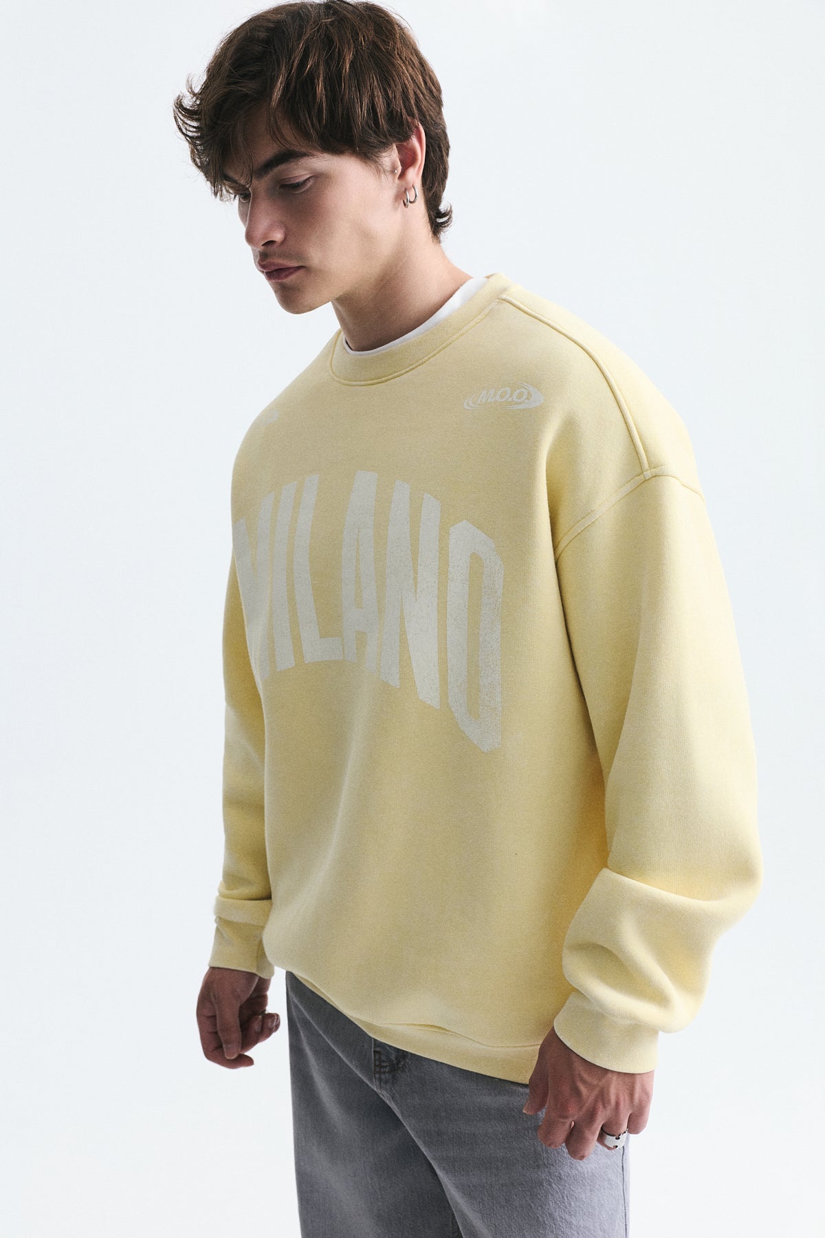 Milan-Printed Oversized Sweatshirt